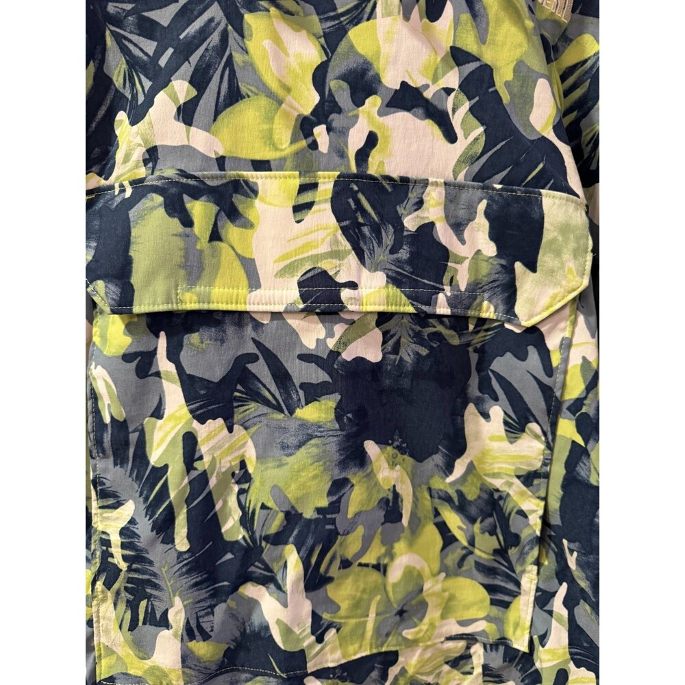 NWT The North Face Men's Tropical Hooded Anorak Pullover Jacket Green Blue Sz L - Picture 10 of 14